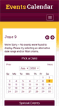 Mobile Screenshot of events.cmich.edu