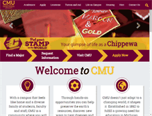 Tablet Screenshot of go.cmich.edu