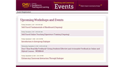 Desktop Screenshot of facitevents.cmich.edu
